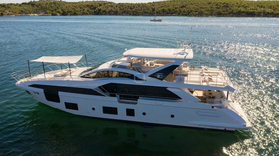 Explore Croatia's coastal gems with M/Y DAWO - Azimut yacht ideal for 10 guests abroad