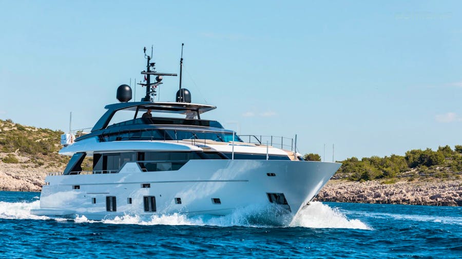 The 31.1-meter San Lorenzo 102 A - M/Y NOOR II, one of the most interesting 2020 yachts, is offered for Adriatic Sea yacht charter. 